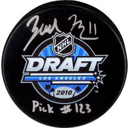 Fanatics Zach Hyman Edmonton Oilers Autographed 2010 NHL Draft Logo Hockey Puck