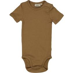 Wheat Short Sleeved Rib Body - Hazel