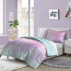 Dream Factory Twilight 5-Piece Reversible Twin Comforter Set In Pink Twin