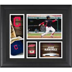 Fanatics Cleveland Indians Jose Ramirez Player Collage with a Piece of Game-Used Ball Photo Frame