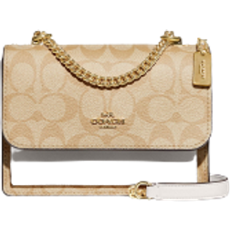 Coach Mini Klare In Signature Canvas Crossbody - Gold/Light Khaki Chalk