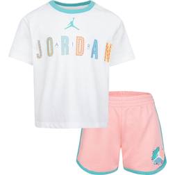 Nike Kid's Jordan T-Shirt and Shorts Set - Bleached Coral (35B558-A6P)