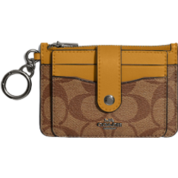 Coach Attachment Card Case - QB/Brown/Buttercup