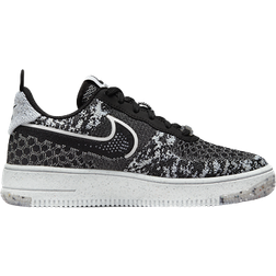 NIKE Air Force 1 Crater Flyknit GS - Black/White/Pure Platinum/Black