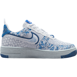 Nike Air Force 1 Crater Flyknit GS - White/Dark Marina Blue/Football Grey/Photo Blue