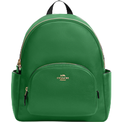 Coach Court Backpack - Gold/Kelly Green