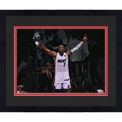 Fanatics Miami Heat Dwyane Wade Deluxe Framed Autographed Spotlight 2013 NBA Finals Championship Photograph