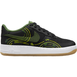 Nike Air Force 1 LV8 GS - Black/Treeline/White/Carbon Green