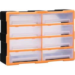 vidaXL Skuffereol med 8 store skuffer 52x16x37 cm