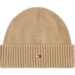 Tommy Hilfiger ESSENTIAL RIB SHORT BEANIE Khaki