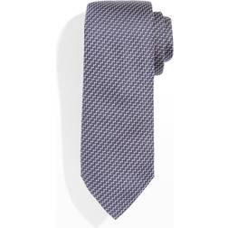 HUGO BOSS Men's Micro-Pattern Silk Tie DARK