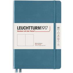 Leuchtturm1917 Leuchtturm Notebook A5 Plain Stone Blue – Hardcover
