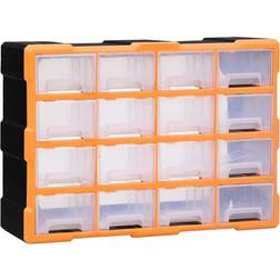 vidaXL Organiser met 16 medium lades 52x16x37 cm