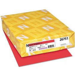 Neenah Paper Exact Brights Paper, 8 1/2 x 11, Bright Red, 20lb, 500 Sheets