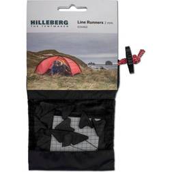 Hilleberg Line Runners for guy line Black 2 mm 10 stk