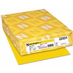 Color Paper, 24lb, 8 1/2 x 11, Solar Yellow, 500 Sheets