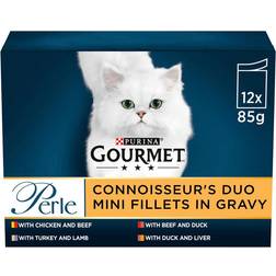 Purina Gourmet Perle Connoisseurs Duo Cat Food Meat 12x85g