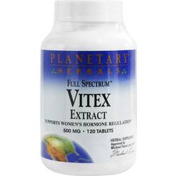 Planetary Herbals Full Spectrum Vitex Extract 500 mg 120 Tablets