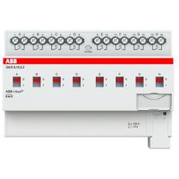 ABB KNX SA/S8.10.2.2 Kontaktaktuator, man. betjening, AC1 10A, AC3 8A