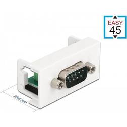 DeLock Easy 45 Module VGA 9 pin han til 6 pin terminal block