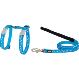Red Dingo Harness TicWatch Style Turquoise Star White Strap