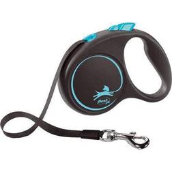 Flexi KOPPEL BLACK DESIGN S 5M BAND BLÅMAX15KG