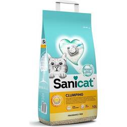 Sanicat 20 L 2 x 10 L Clumping White Arena Blanca Aglomerante Sin Perfume