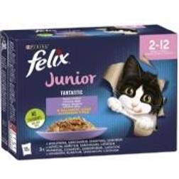 Nestlé Felix Fantastic Jellied Kitten Food Oksekød, kylling