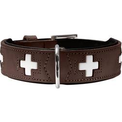 Hunter Hundehalsbånd Swiss Negro, marrón (41-49