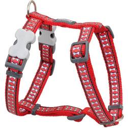 Red Dingo Harness Bone Reflective