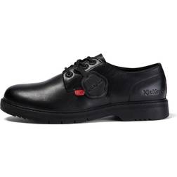 Kickers Finley Leer Smart Shoes - Zwart