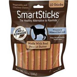 SmartBones SmartSticks Peanut Butter Chews Dog Treats 10ct