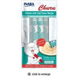 Inaba Churu Chicken Puree with Crab Cat Treat 2-oz