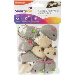 SmartyKat Skitter Critters Mice Catnip Tan Count