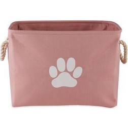 Imports CAMZ12481 Paw Rectangle Pet Bin, Rose