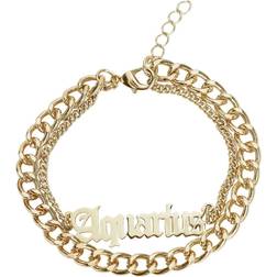 Urban Classics Zodiac Aquarius Anklet - Goldfarben