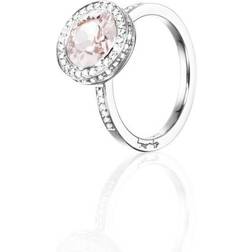 Efva Attling Halo Morganite Ring - Hvidguld