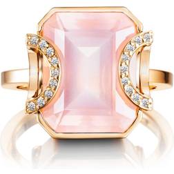 Efva Attling Little Magic Star Ring Rose Quartz