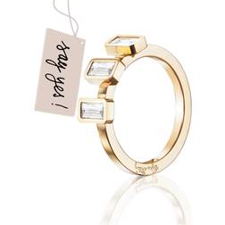 Efva Attling Baguette Wedding Ring - Guld