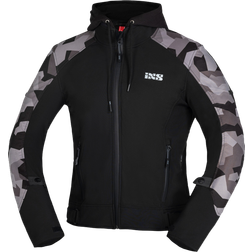 iXS Moto Camo Motorcycle Textile Jacket, black-multicolored