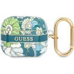 Guess AirPods 3 Skal Flower Strap Grön