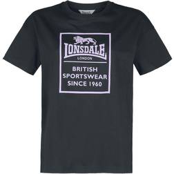 Lonsdale Dam RAMSCRAIGS T-shirt - Svart/Lila