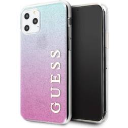 Guess Glitter Gradient Skal iPhone 11 Pro Rosa/Blå