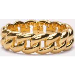IX Studios Polished Curb Ring - Gold