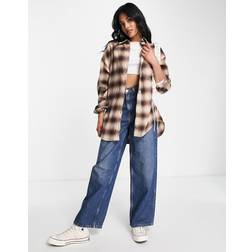 Levi's oversized skjorte med tern Cement