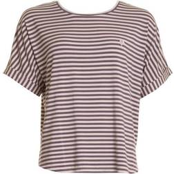 Missya Softness Stripe SS T-shirt Plum