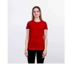 Ekologisk t-shirt, fitted, dam, danish red