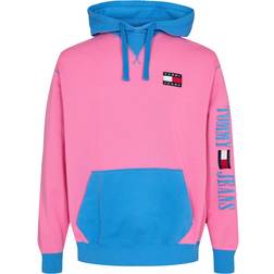 Tommy Jeans Regular Fleece Hoodie - Harmaa