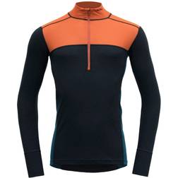 Devold Merino 190 Zip Neck Lauparen - Sort
