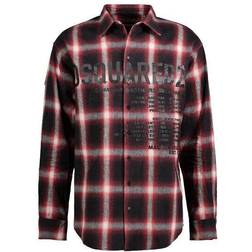 DSquared2 Dsq Logo Check Shirt - Red/Black
